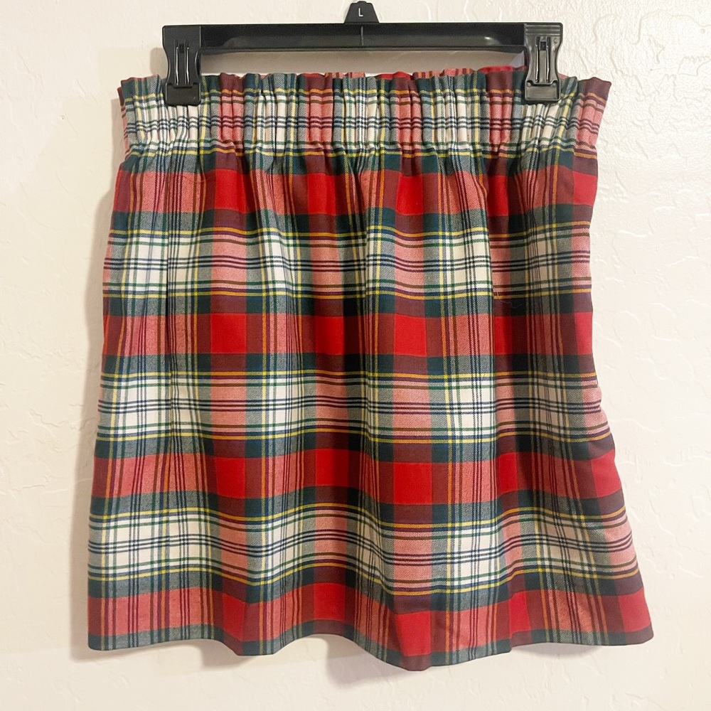 J. Crew Factory Plaid Paperbag Skirt Size 4